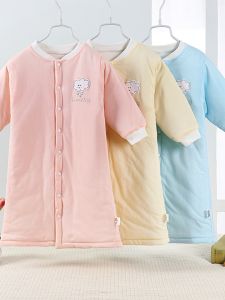 Pure Cotton Baby Sleep Robe Thin Autumn Spring Winter Warm Home Childrens Overall Sleepwear Boy Girl Soft Cotton Gown