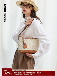 Emini House Womens Bucket Bag Large Capacity Fashionable Tote Bag Single Shoulder Crossbody Bag for Young Women