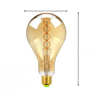 Edison Stone LED Light Bulb Spiral Dimming Indoor Home Decorative Lighting Unique Shape Personalized Style Non Intelligent Control