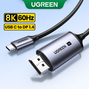 UGREEN 8K 60Hz Type C to DP Cable 4K 244Hz for Samsung Note 20 MacBook Pro Air M3 iPad pro Samsung Huawei P30 iPhone 15 Pro Max iPhone 15 Plus