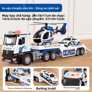 Xe Cứu Hỏa Lớn Cho Trẻ Em Xe Tải Phẳng Xe Trực Thăng Mô Phỏng Xe Đặc Biệt Xe Mô Hình Cho Bé Trai Xe Điện Điều Khiển Từ Xa