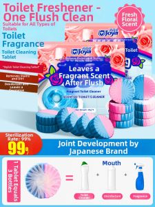 Joya | Powerful Stain & Odor Remover Toilet Cleaner Fragrant Blue Effervescent Tablets