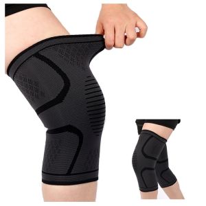 JBA Sport Knee Brace 1 CÁI Elastic Breathable Fit Body Đen Knee Brace Đối với Tập thể dục