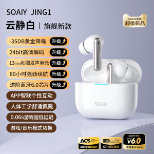 Soaiy JING1 In-Ear Bluetooth Wireless Earphones Noise Reduction Compatible with Huawei Xiaomi VIVO Apple OPPO High Definition Sound