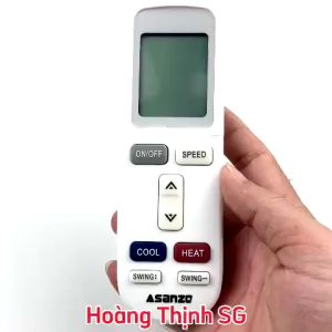 Điều khiển điều hòa ASANZO Mã 01 nắp bật remote máy lạnh ASANZO - Tặng kèm pin - GDCT