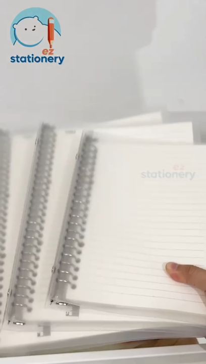 🇲🇾 Ready Stock 120 Pages Refillable Loose Leaf Notebook with Ruler A4 ...