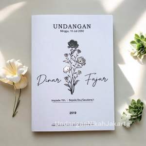 Blangko Undangan Kosong Pernikahan Erba  BLANKO UNDANGAN  MURAH Simple 2519