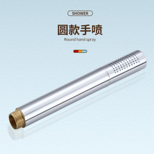Handheld Shower Head Bathroom Faucet Copper Material Massage Style Water Spray round Cylinder Shape for Bathing And Washing Hair