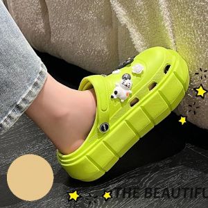 QDshop สินค้างานน่าโดน 2 สี รองเท้าแตะผู้หญิง/หลุม ช้าผลิตภัณฑ์กันลื่น ความรู้สึกของแพลตฟอร์มมีวัตถุประสงค์ ความสวยงาม คลิกที่รูปแบบกันเพื่อเลือกสี