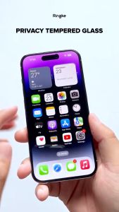 [ORI] RINGKE [PRIVACY TEMPERED GLASS] Compatible iPhone 15 Plus/ iPhone 15 Full Covered with Installation Tools  9H Hardness