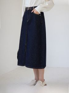 กระโปรงยีนส์ทรงเอเอวสูง กระโปรงทรงเอ กระโปรงสั้น กระโปรงทรงเอ เอวสูง สำหรับผู้หญิง ฤดูใบไม้ร่วง 2025 ใหม่