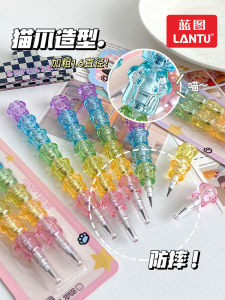 Chì Automatic Hình Móng Vuốt Mèo Thủy Tinh Dễ Thương Không Cần Xép Cho Bé Gái Chì HB Có Thể Thay Thế Chì Dùng Cho Học Sinh Tiểu Học