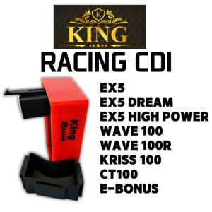 【Ready Stock】OTOBAI MotorSport KING Racing CDI Unit EX5 HONDA EX5 / EX5 HIGH POWER / EX5 DREAM / W100 WAVE 100 / W100R WAVE100R / MODENAS KRISS100 / CT100 / SYM E-BONUS NOT CUT RPM PLUG AND PLAY 60 Days E-Warranty