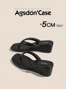 Agsdon | Wedge Heel Toe-Post Sandals