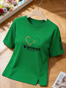 V.C.I | Stylish Versatile Split Design Cotton T-Shirt