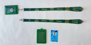 สายคล้องคอพนักงาน เบียร์ช้าง+ซองหนัง PU 2 ชั้น ใส่บัตร ใส่เท่ห์ เท่ห์ (มีเก็บปลายทางCOD)