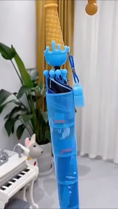 Automatic Umbrella with Long Handle UV Protection Sunshade Ultra Light Umbrella for Kids Girls Boys