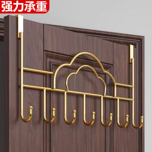 No-Drill Door Back Hook Iron Clothes Hanger Storage Rack for Bedroom Kitchen Wall Mounted Storage Rack Iron Clothes Hook