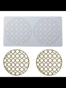 Khuôn Silicon Làm Bánh Hình Lưới Cửa Sổ Kiểu Trung Quốc Dùng Cho Sô Cô La Giòn Ẩm Thực Phân Tử Bánh Ngọt Pháp Dụng Cụ Làm Bánh Thân Thiện Với Môi Trường