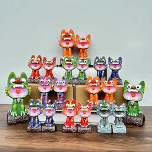Yunnan Tile Cat Wadang Cat Spirit Beast Desktop Decoration Tile Cat Doll Decoration Yunnan Tourism Souvenir Hand Gift
