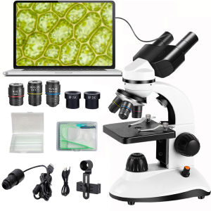 Microscope for Adults and Students 1000X Binocular Optical Microscope Kit for School Lab Home,Science Edu Fun Birthday Gifts
