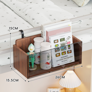 Bedside Hanging Storage Basket Shelf for Dorm Rooms