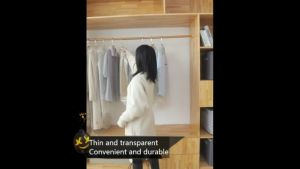 Plastic Clothes Dust Cover Transparent Garment Bag Suit Clothes Cover 60*90cm for Dry Cleaner