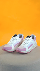 NAZREAL FOOTWEAR - Sepatu Sneakers Anak Terbaru Cana White Pink