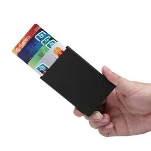 Dompet Pintar Credit Card Holder Metal case RFID Lock Card Shohiby
