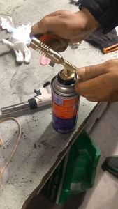 Premium Camping Brass Nozzle Torch Gun Portable Fire Burner Butane Welding BBQ Grill Burning Fire Maker Pemetik Api