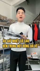Áo thun nam nót nỉ cao cổ giữ nhiệt nam dài tay thể thao trơn nhiều màu co giãn 4 chiều