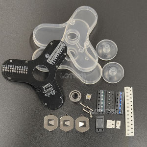 Electronic Components DIY Electron Kit LED 3 Leaf Luminous Fingertip Gyro RG550 DIY Parts Soldering Kit Electronic Training