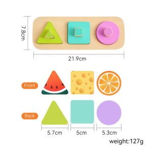 Mengshi Early Education Box Set for 0-6 Months Old Babies Drawers Educational Cards Cognitive Shape Matching Teaching Aids Toys