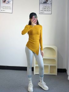 SKINOFSKIN | Áo Yoga Co Dãn và Ấm Áp Giảm Cân Có Khe Hở Bên