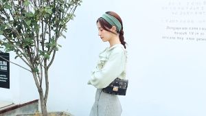 Korean Fashion Printed Messenger Shoulder Bag Sling HandBag 523-112