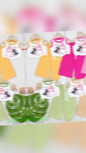 Bộ sát nách quần ống rộng bé gái thun gân hình in kuromi mây cho bé 6kg -30kg.SNQD07