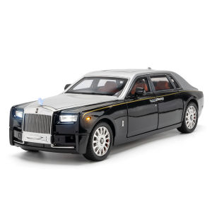 1:18 Scale Rolls Royce Phantom Alloy Car Model Diecast Car Sound Light Car Lovers Collection Kids Birthday Gift Metal Boys Toys