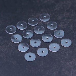 เครื่องประดับเครื่องประดับระดับไฮเอนด์สร้อยข้อมือคริสตัลซิลิโคนโปร่งใสป้องกันการสึกหรอของไข่มุกหยกยางปะเก็นขี้ผึ้ง