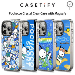 🔥Pochacco X CASETiFY เคสใส [ไม่เหลือง]เคสใสพร้อม Magsafe สำหรับ iPhone 15 Pro Max/ iPhone 14 Pro Max/ iPhone 13 Pro Max เคสโทรศัพท์ฝาครอบป้องกัน