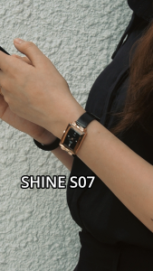 Roscani Shine S07 (Patterned Sunray Dial) Women Mesh Watch | Stainless Steel Back | WR 3ATM | Resin Crystal | Date Display | Japan Quartz