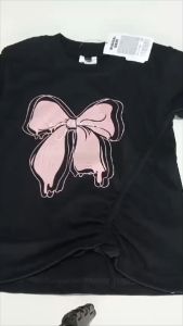 baju kaos serut tali anak perempuan crop top usia 1 sampai 9 tahun