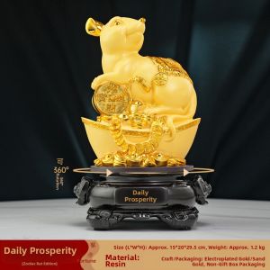 JUSHANYUAN | Zodiac Lucky Decorative Figurine Set