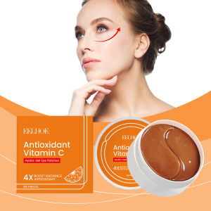 60Pcs Vitamin C Eye Patches Remescar Puffiness Dark Circles Bags Tightening Eye Skin Hyaluronic Acid Moisturizing Eye Mask Care