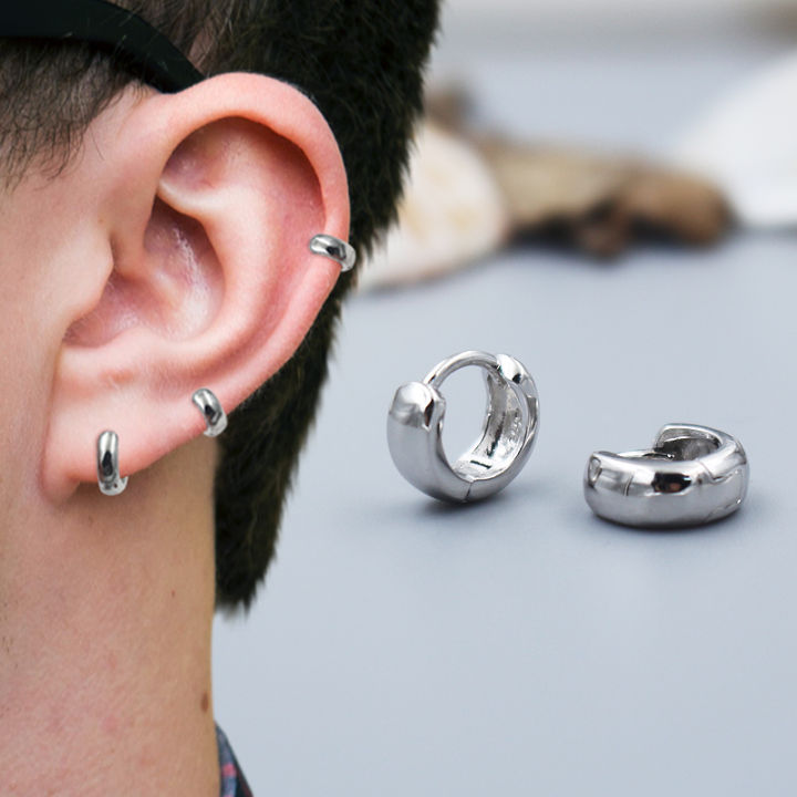 Men's deals minimalist earrings