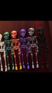 1Pc Magnetic Poseable Skull Creative Fridge Magnet Funny Halloween Easter Gift for Refrigerator Whiteboard Kitchen Quirky Decor