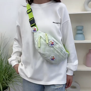 cocosale crossbody bag sling bag small shoulder bag waist bag with grid printed mobile phone bag