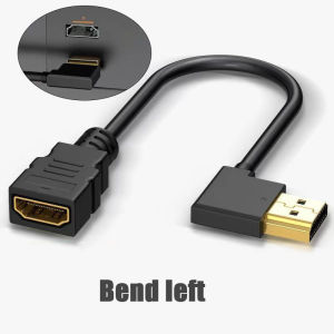 HDMI Extension Cable HDMI-compatible Extender Cable Elbow Angle Male Female 60Hz 4K Gold Plated For Displayer Monitor Tablet