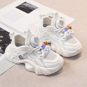 Lightweight Breathable Mesh Girls Sneakers Adorable Toddler Kids Footwear Summer Sport Shoes Comfortable Slip-On Ankle Straps