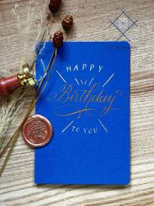 Calligraphy Card การ์ดเขียนมือ ตัวอักษรคาลิกกราฟฟี่ การ์ดเขียนมือ  happy birthday card Best wish card congratulations Card