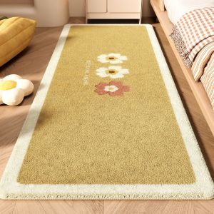 Bedside Floral Pattern Soft Feel Carpet